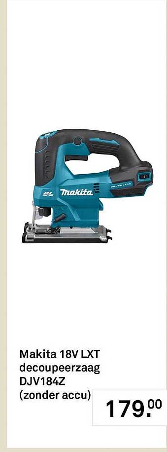 Makita 18V LXT decoupeerzaag DJV184Z (zonder accu)