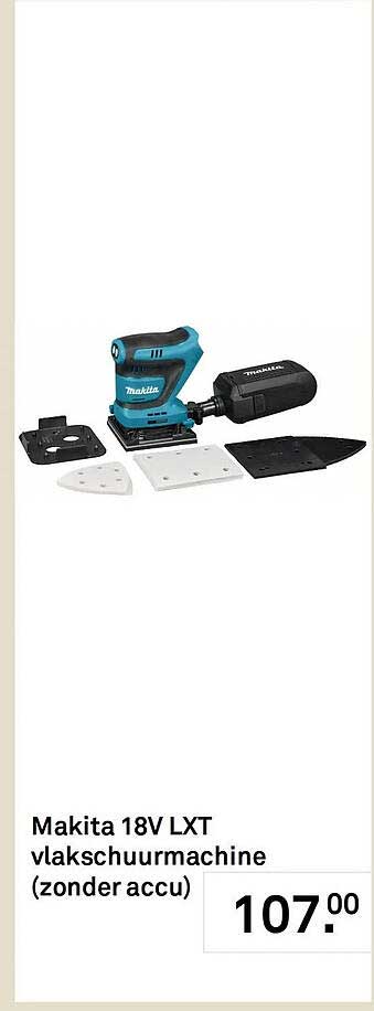 Makita 18V LXT vlakschuurmachine (zonder accu)