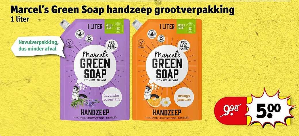 Marcel’s Green Soap handzeep grootverpakking