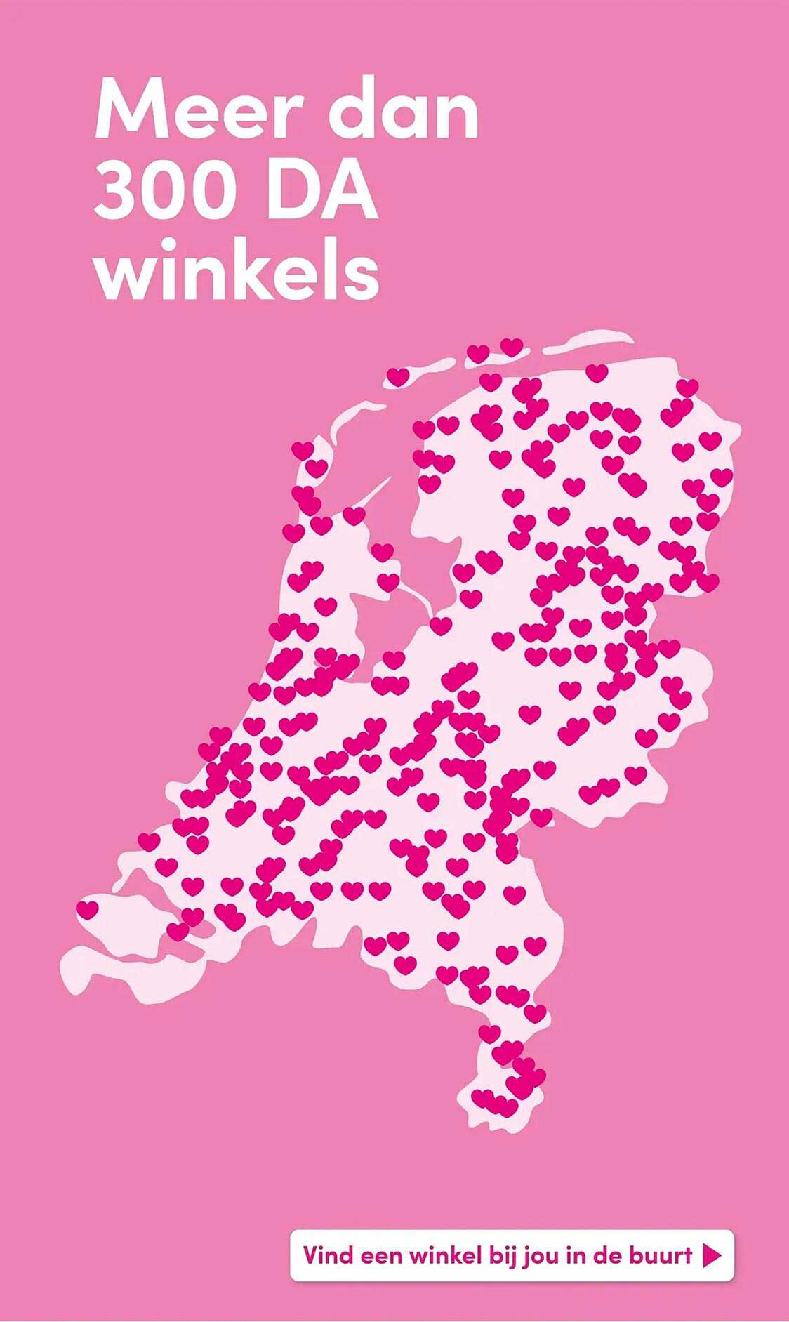 Meer dan 300 DA winkels