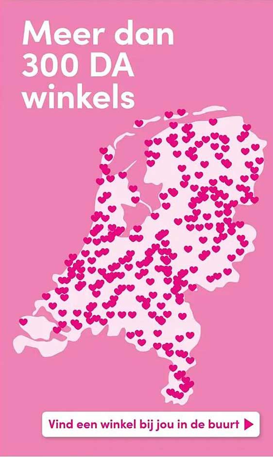 Meer dan 300 DA winkels
