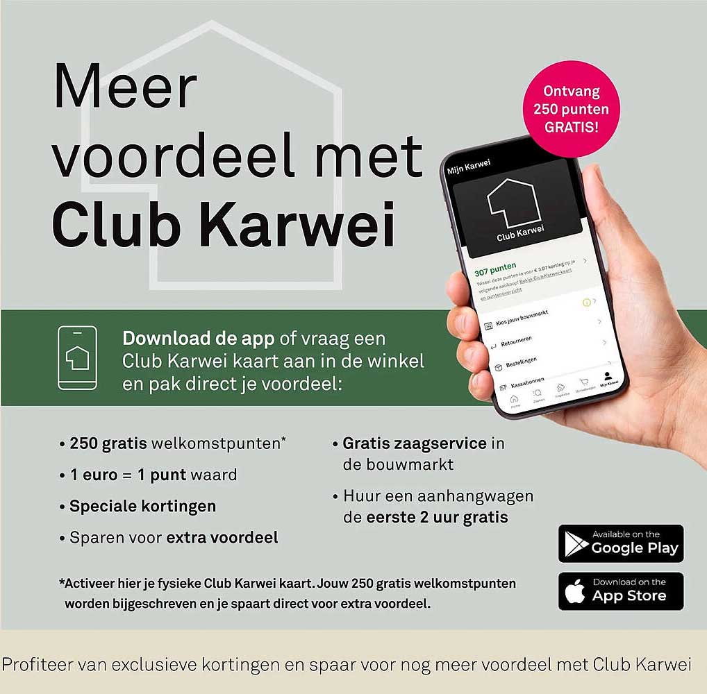 Meer voordeel met Club Karwei