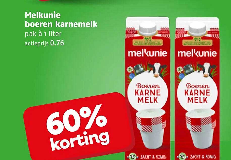 Melkunie boeren karnemelk pak à 1 liter