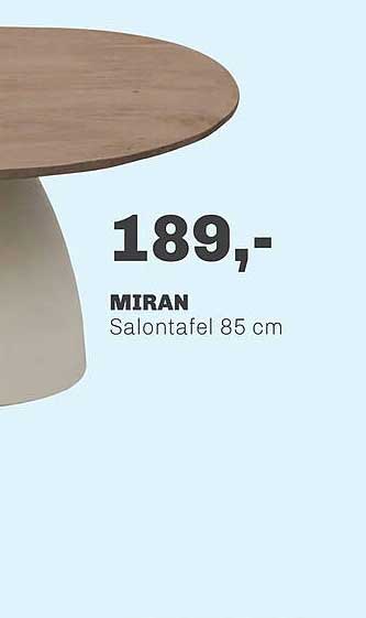 MIRAN Salontafel 85 cm