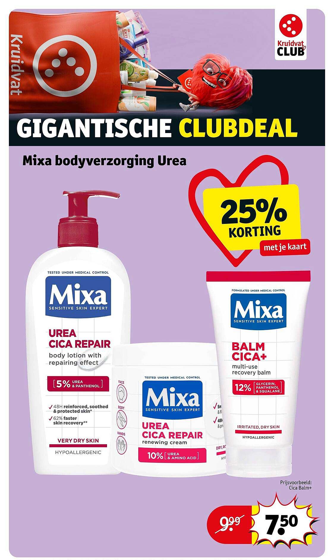 Mixa bodyverzorging Urea 25% KORTING met je kaart