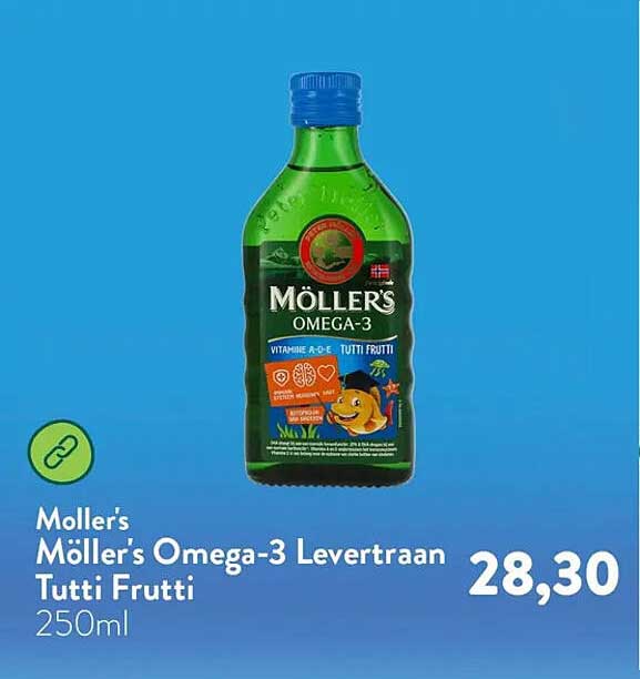 Möller's Omega-3 Levertraan Tutti Frutti 250ml