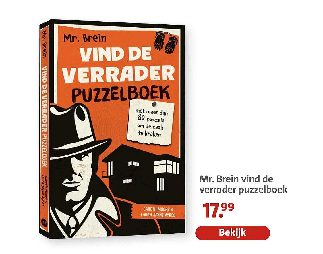 Mr. Brein vind de verrader puzzelboek
