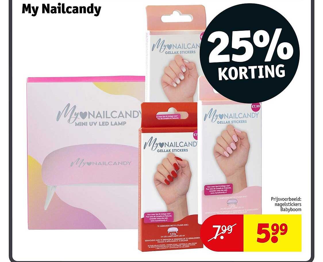 My Nailcandy 25% korting