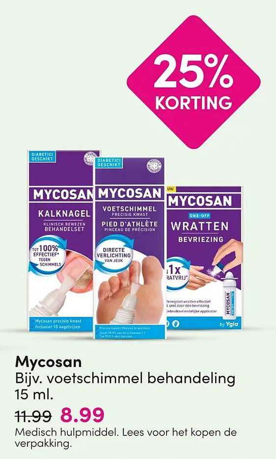 Mycosan Bijv. voetschimmel behandeling 15 ml.