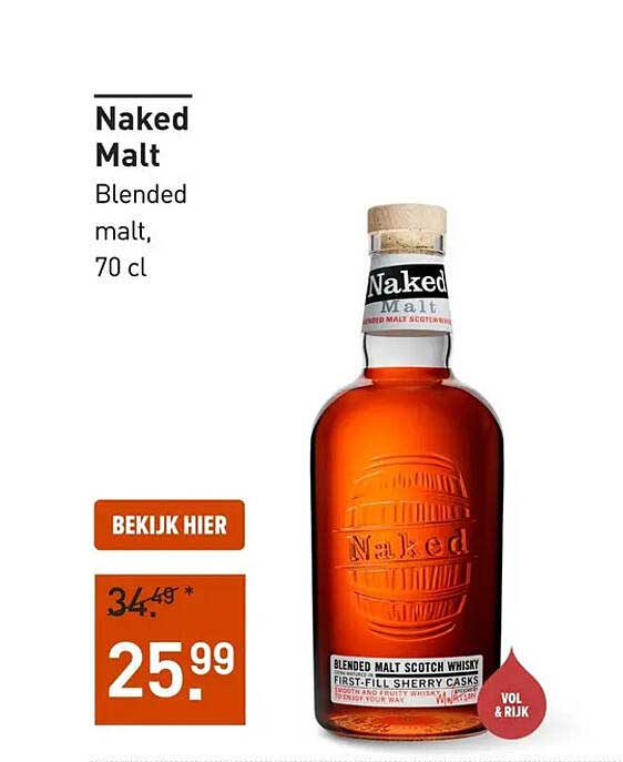 Naked Malt Blended malt, 70 cl