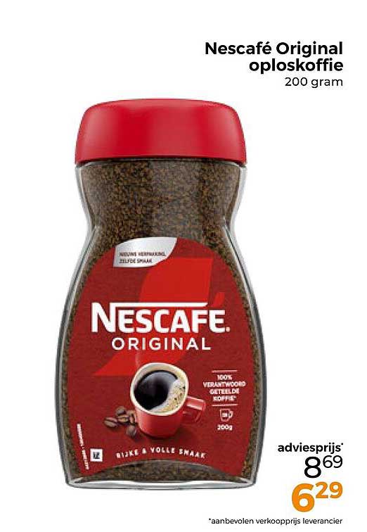 Nescafé Original oploskoffie 200 gram