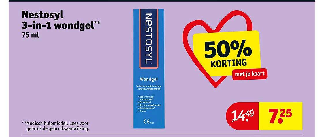 Nestosyl 3-in-1 wondgel** 75 ml 50% korting met je kaart