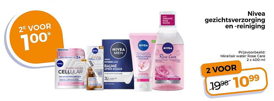 Nivea gezichtsverzorging en -reiniging 2 voor