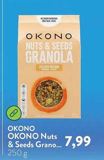 OKONO Nuts & Seeds Granola Golden Dream