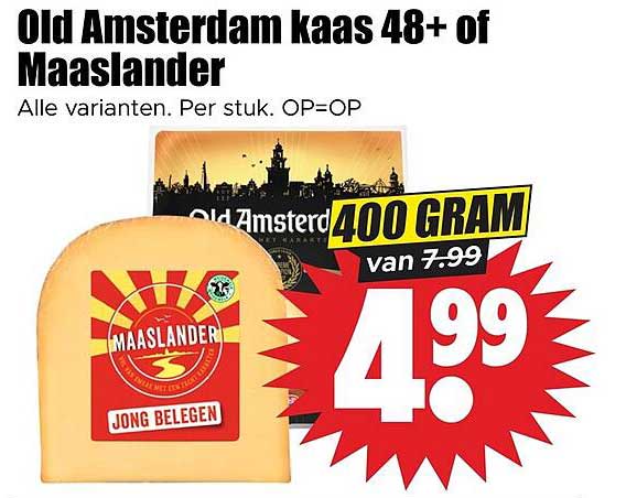 Old Amsterdam kaas 48+ of Maaslander