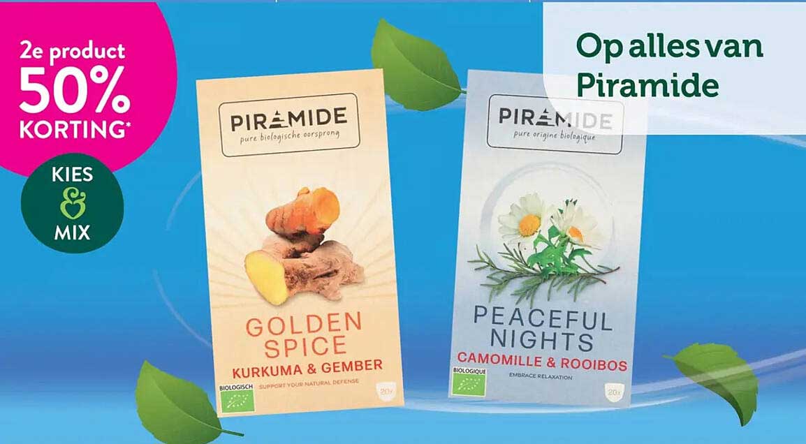 Op alles van Piramide 2e product 50% KORTING* KIES MIX