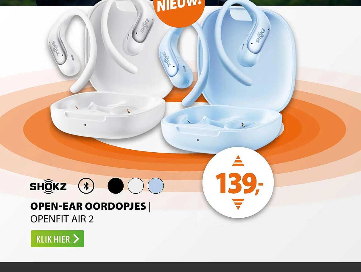 OPEN-EAR OORDOPJES | OPENFIT AIR 2