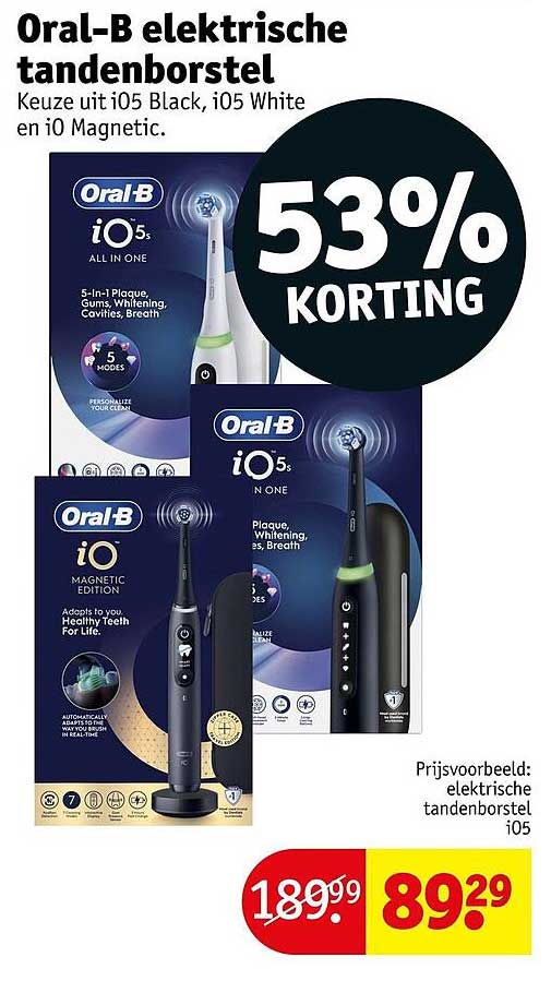 Oral-B elektrische tandenborstel 53% KORTING