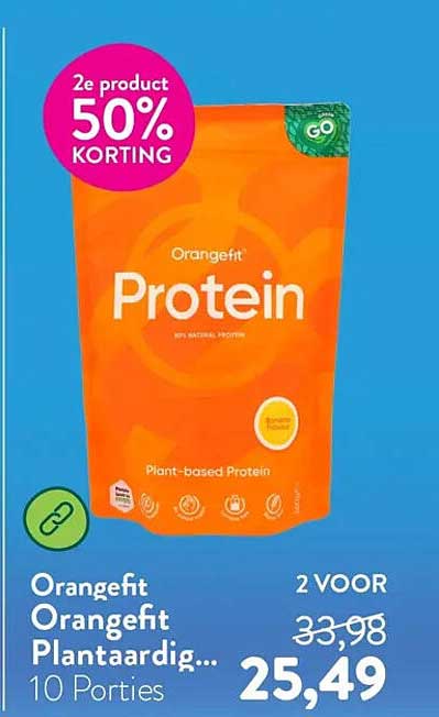 Orangefit Orangeft Plantaardig... 10 Porties 2e product 50% KORTING