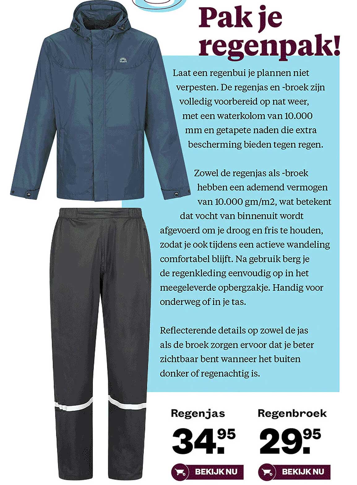 Pak je regenpak!