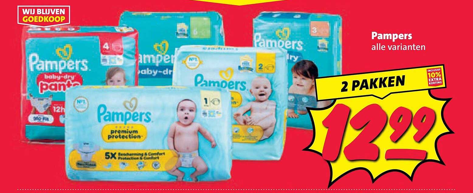 Pampers alle varianten 2 pakken