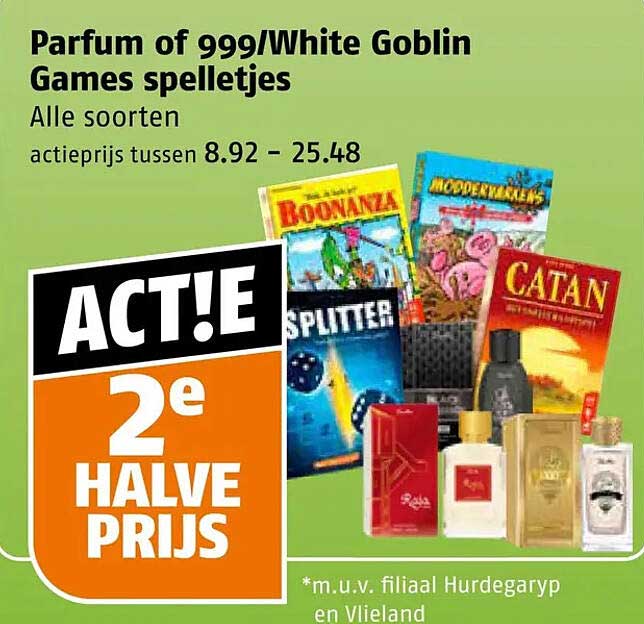 Parfum of 999/White Goblin Games spelletjes Alle soorten ACT! 2e HALVE PRIJS