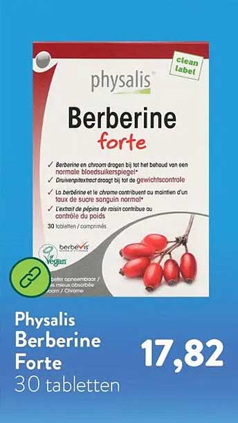 Phyalis Berberine Forte 30 tabletten