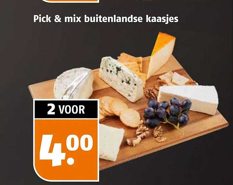 Pick & mix buitenlandse kaasjes 2 voor