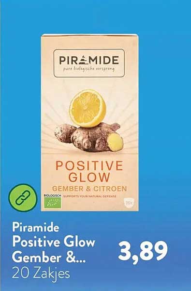Piramide Positive Glow Gember & Citroen 20 Zakjes
