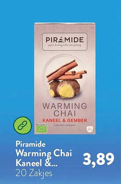 Piramide Warming Chai Kaneel & Gember 20 Zakjes