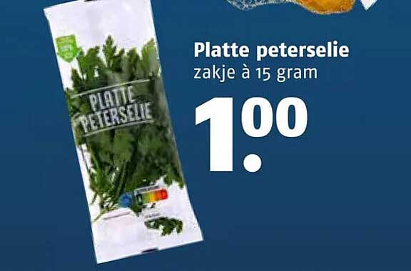 Platte peterselie zakje à 15 gram