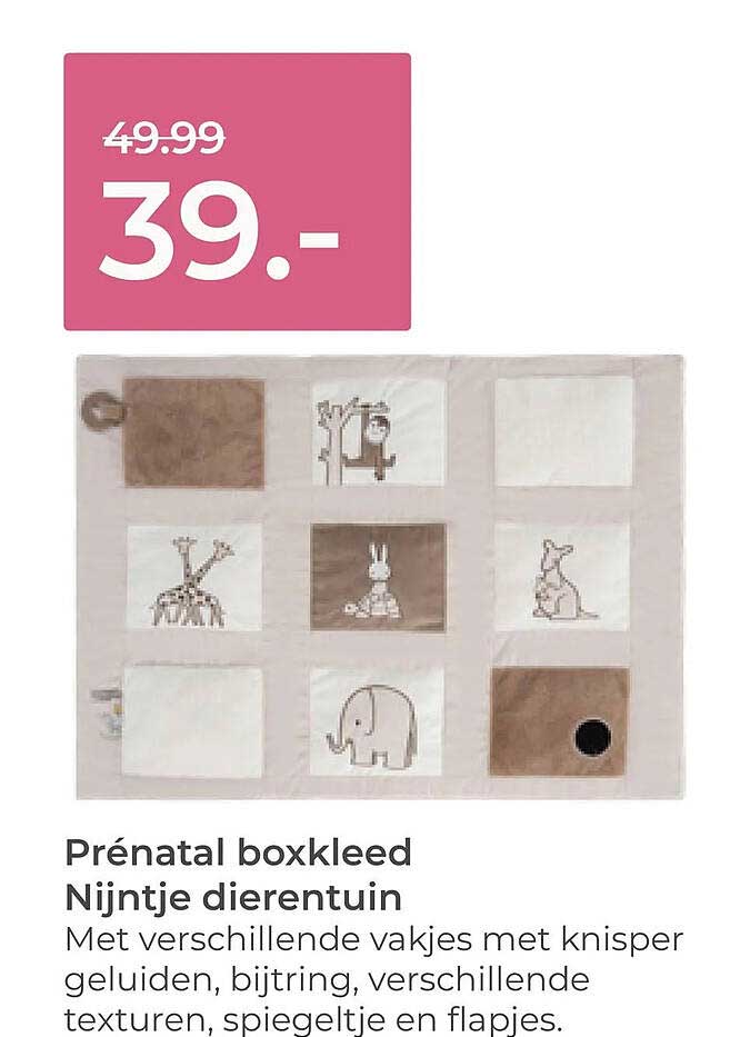 Prénatal boxkleed Nijntje dierentuin
