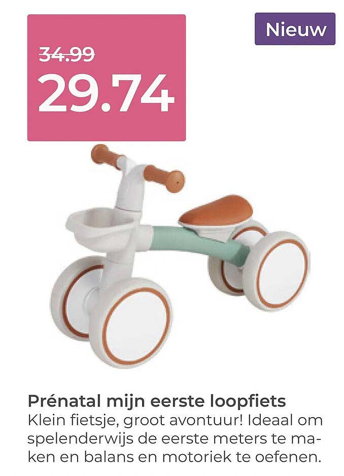 Prénatal mijn eerste loopfiets