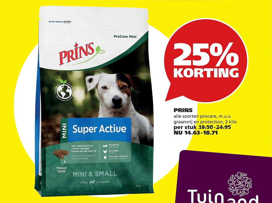 PRINS alle soorten procare, m.u.v. graanvrij en protection, 3 kilo