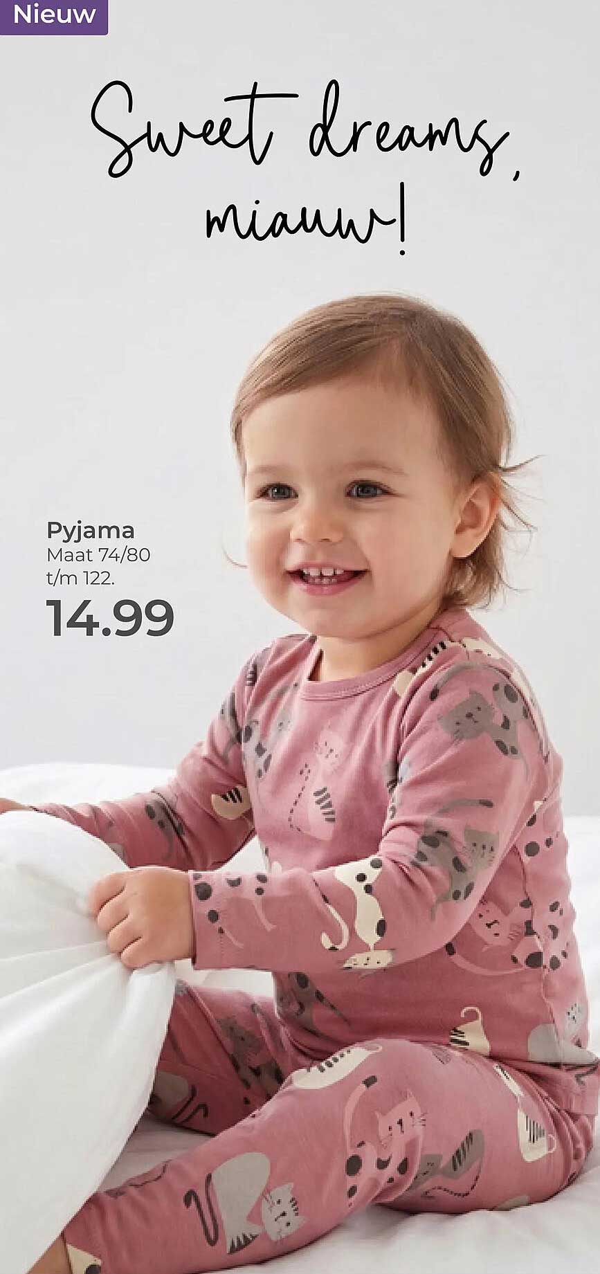 Pyjama Maat 74/80 t/m 122.