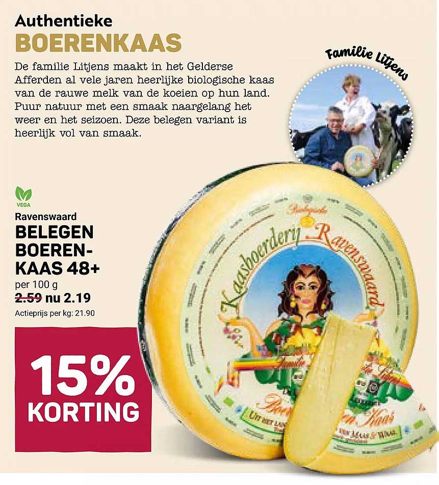 Ravenswaard BELEGEN BOERENKAAS 48+ 15% KORTING