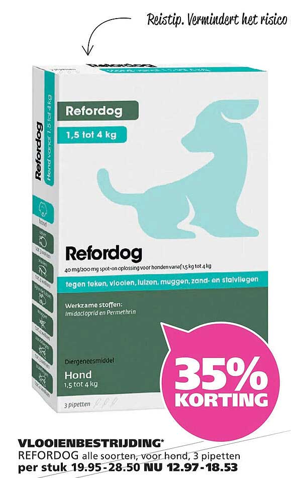 Refordog 1,5 tot 4 kg 35% korting