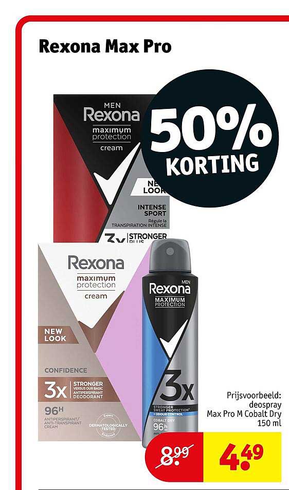 Rexona Max Pro 50% KORTING