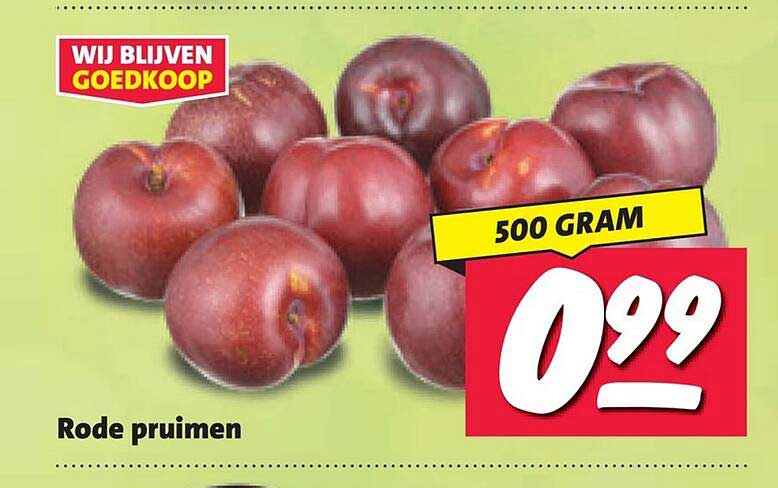 Rode pruimen 500 gram