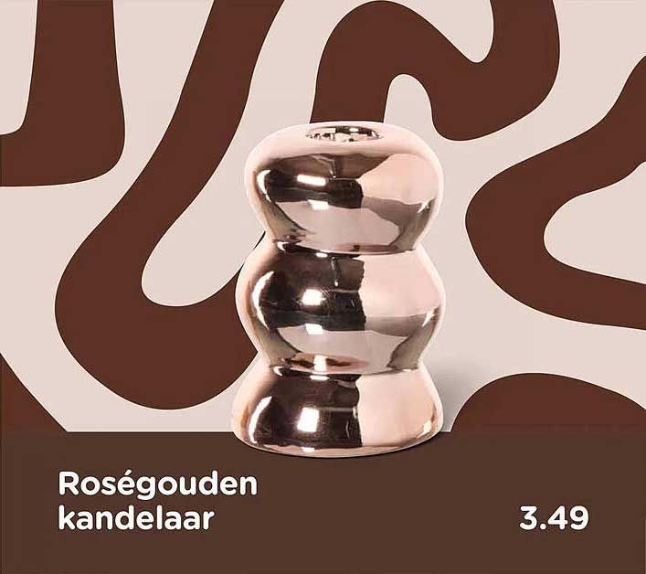 Roségouden kandelaar