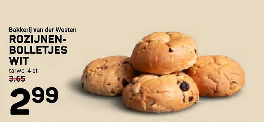 ROZIJNEN-BOLLETJES WIT