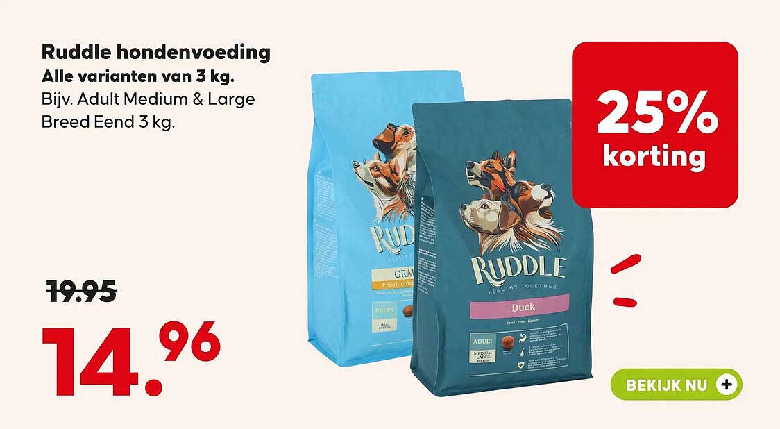 Ruddel hondenvoeding