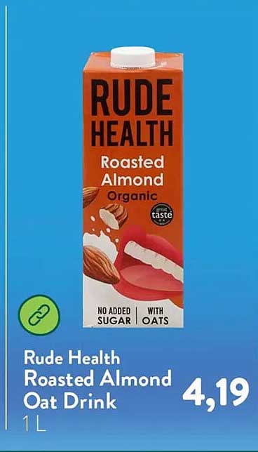 Rude Health Roasted Almond Oat Drink
