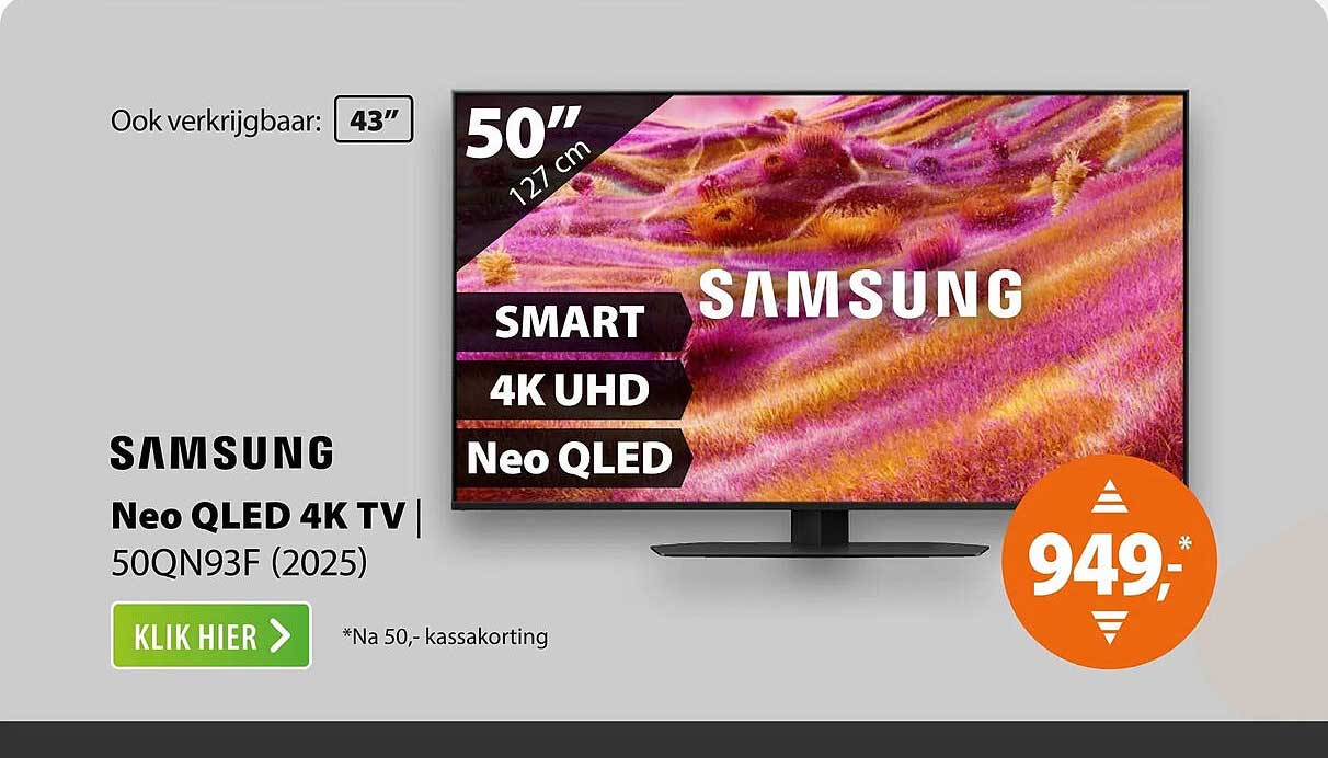 Samsung Neo QLED 4K TV 50QN93F (2025)