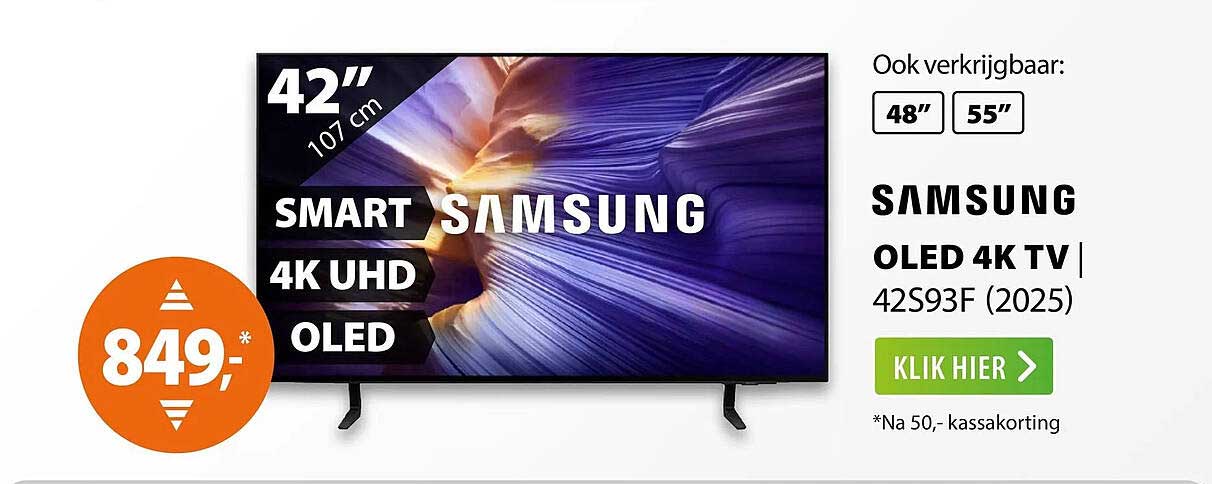 SAMSUNG OLED 4K TV 42S93F (2025)