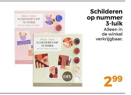 Schilderen op nummer 3-luik