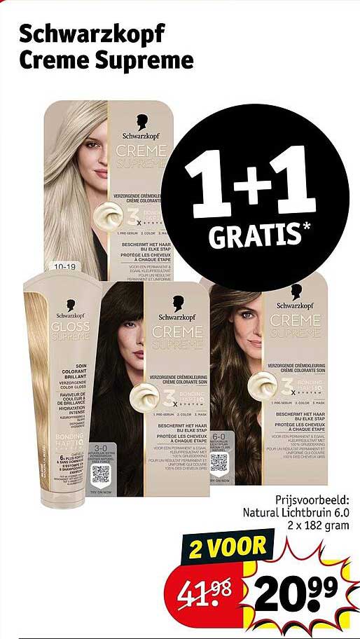 Schwarzkopf Creme Supreme 1+1 GRATIS*
