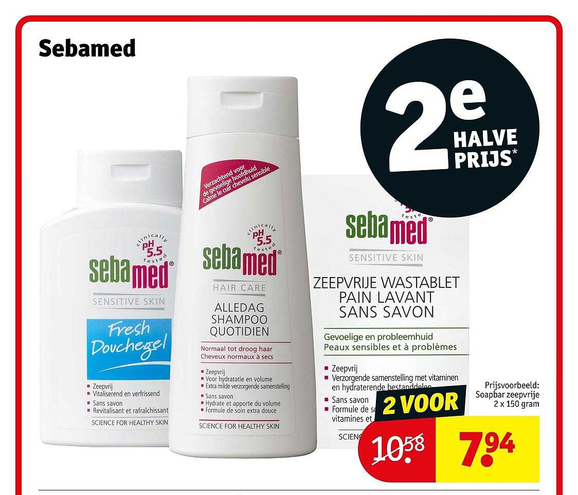 Sebamed 2e halve prijs