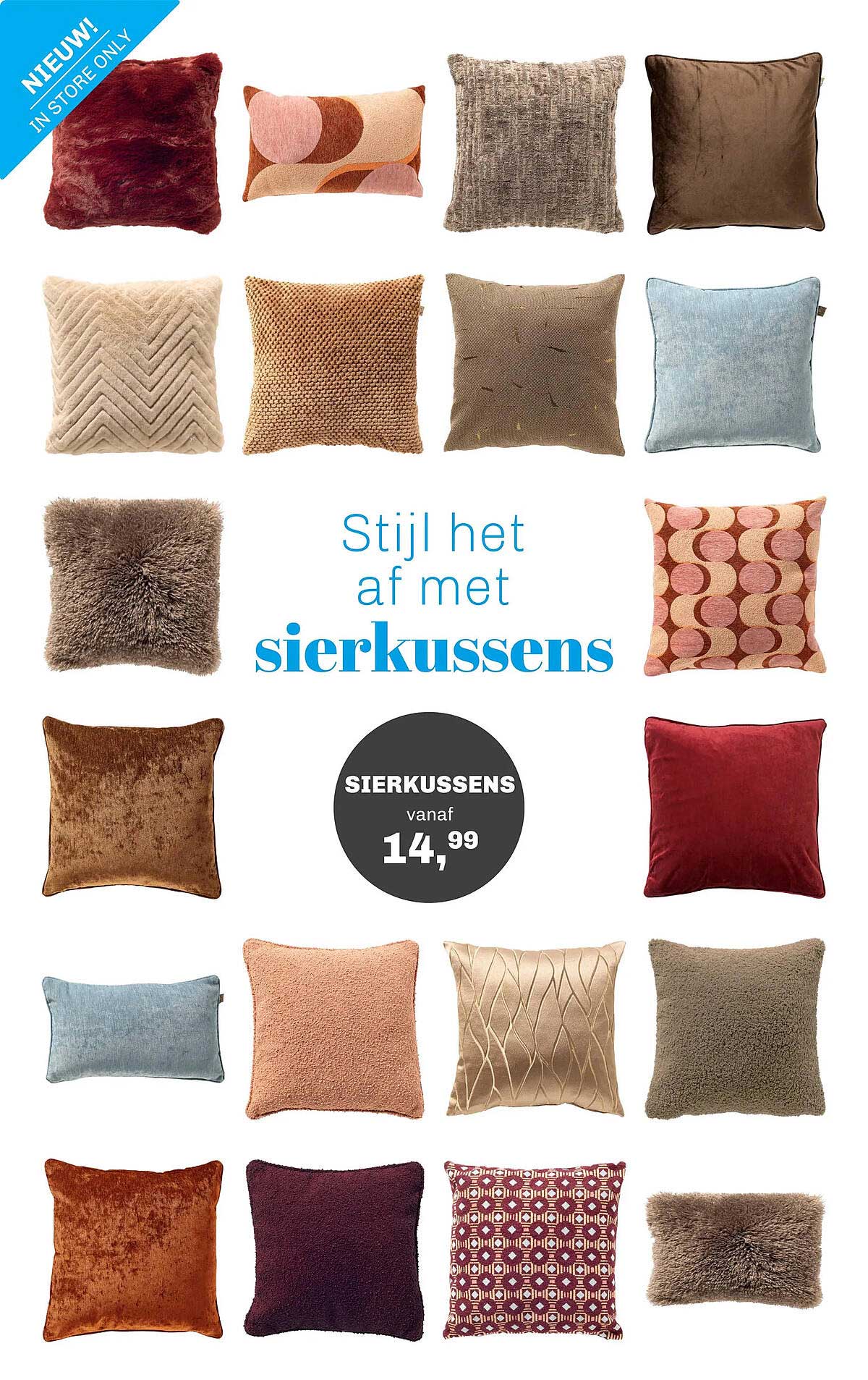 Sierkussens vanaf 14,99