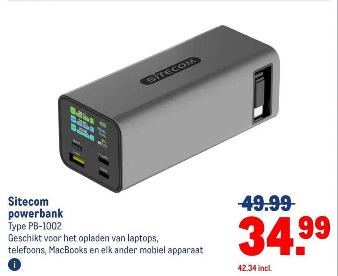 Sitecom powerbank Type PB-1002